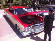 Red and White 1962 Chevrolet Impala